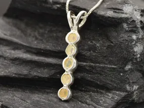 Bubble Opal Pendant - Natural Ethiopian Opal - Long Fire Opal Pendant