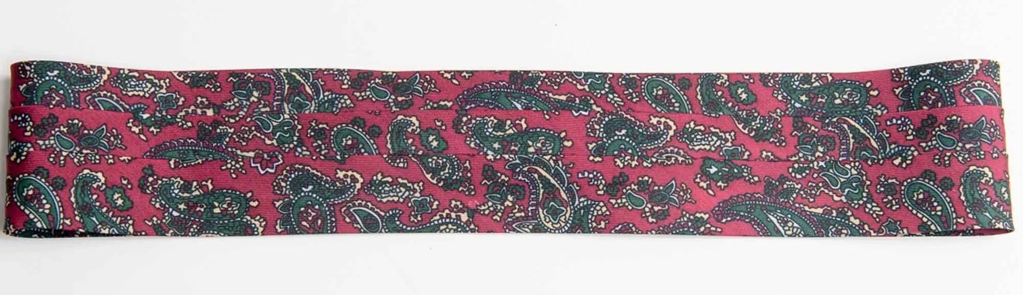 C Hat Bands - 3-Pleat "Novelty PAISLEY Pattern 100% Polyester Hat Bands"  with 2-End Hooks - FINAL SALE