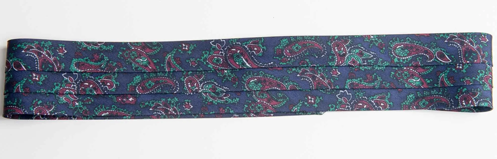 C Hat Bands - 3-Pleat "Novelty PAISLEY Pattern 100% Polyester Hat Bands"  with 2-End Hooks - FINAL SALE