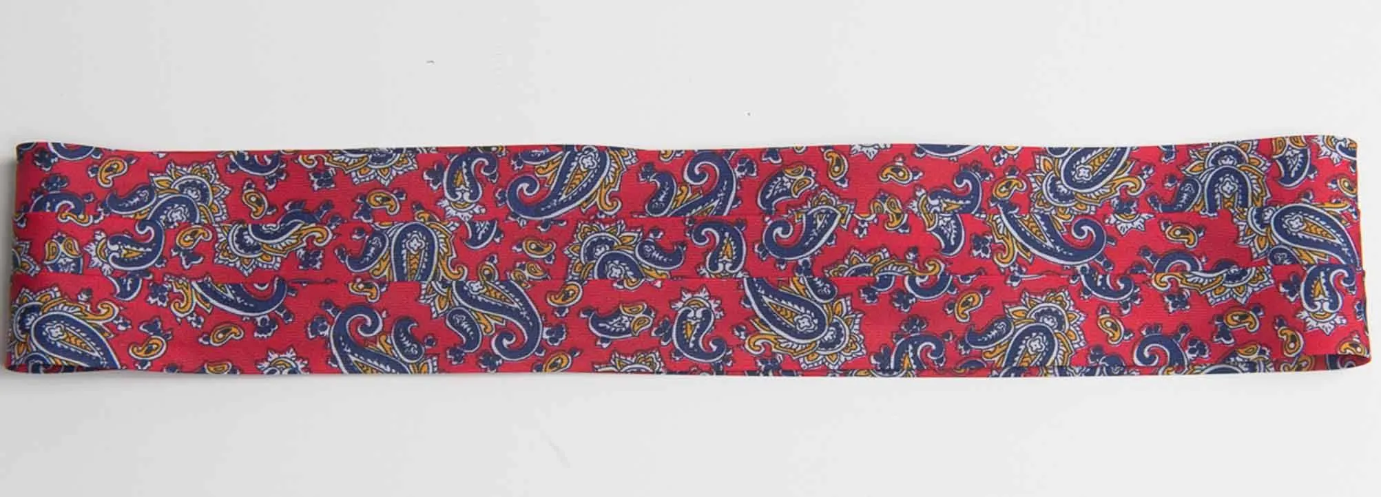 C Hat Bands - 3-Pleat "Novelty PAISLEY Pattern 100% Polyester Hat Bands"  with 2-End Hooks - FINAL SALE