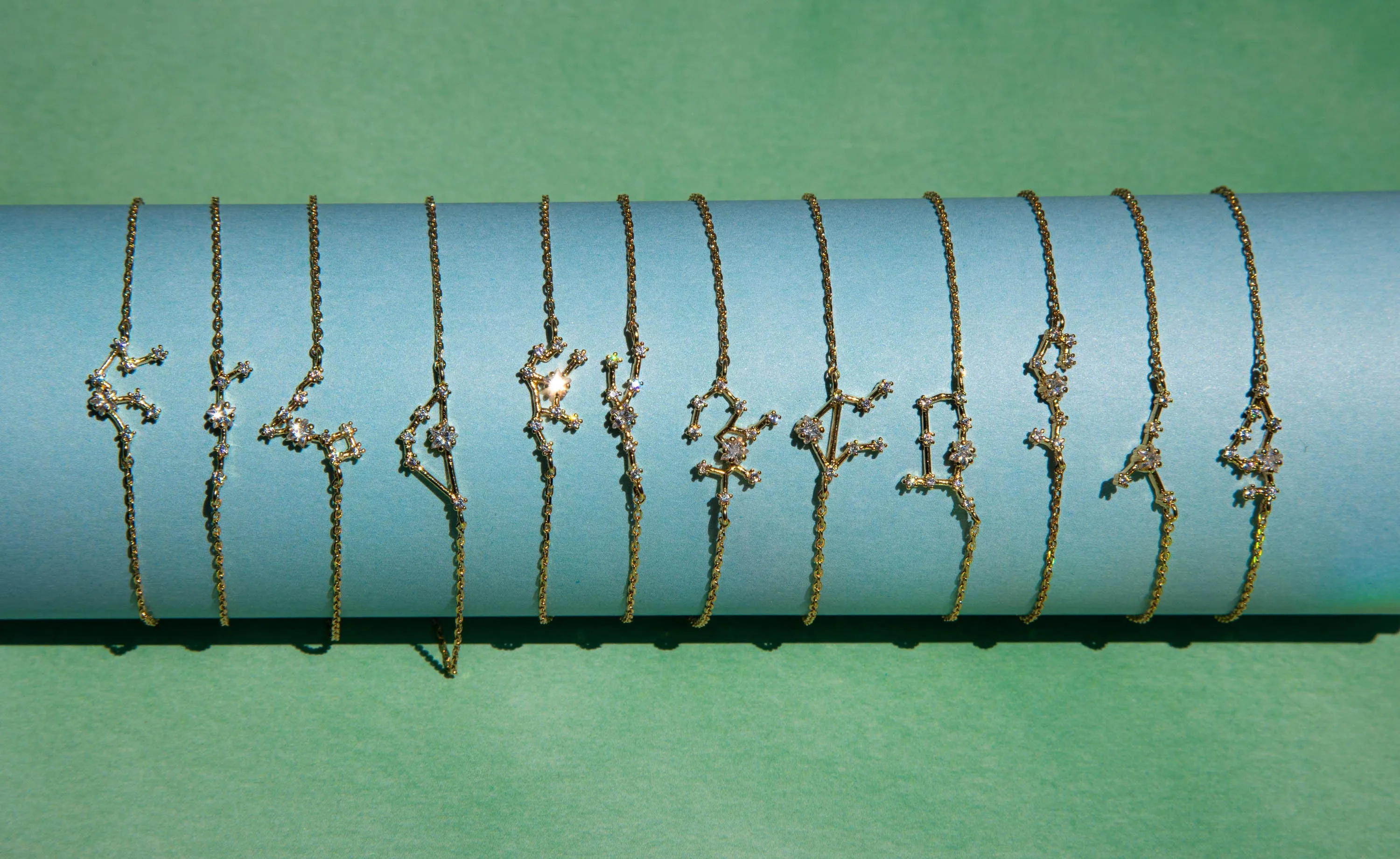 Cancer Zodiac Constellation Bracelet with Zircon