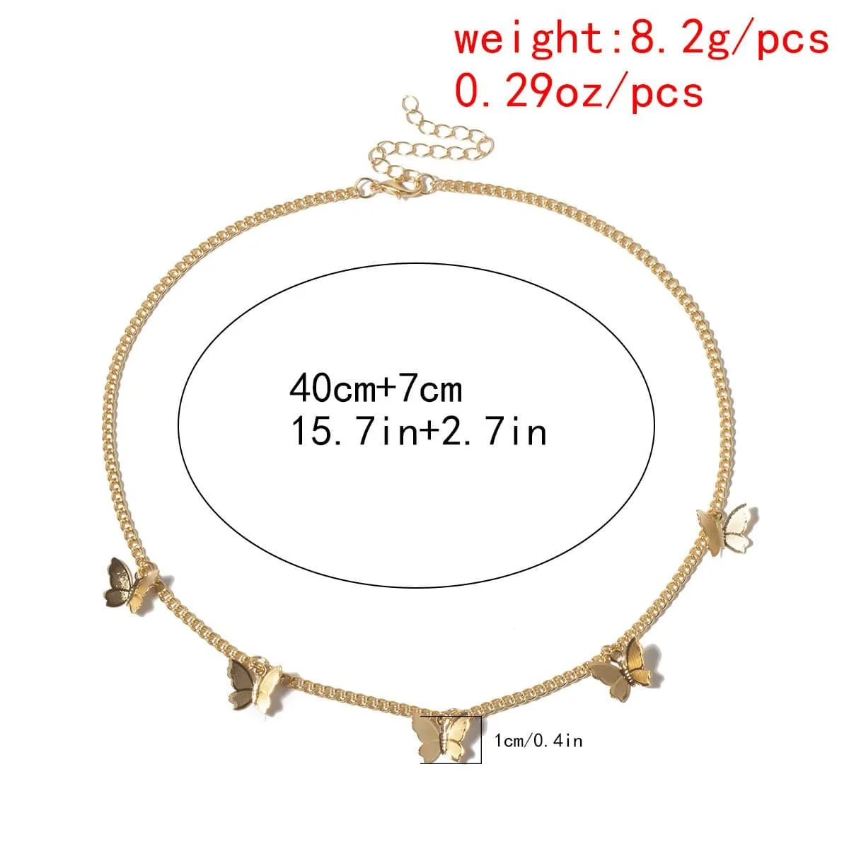 Chic Butterfly Choker Necklace