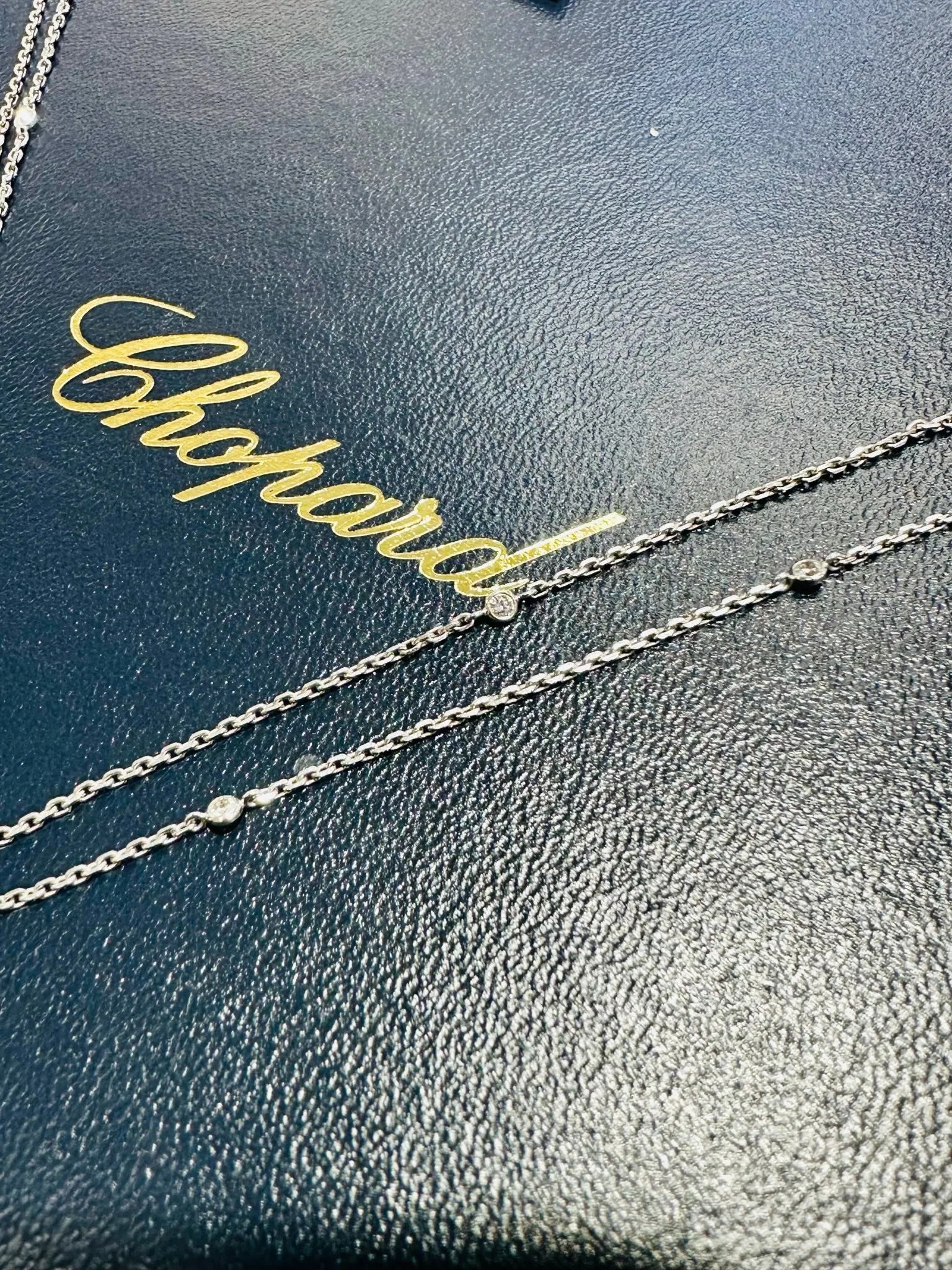 Chopard Happy Diamonds Flower Pendant Necklace 18K White Gold 799449-1001