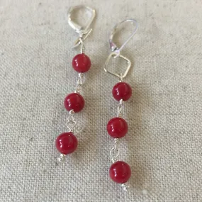 Coral Baubble Earrings