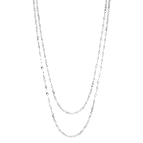 crystal bead and chain necklace