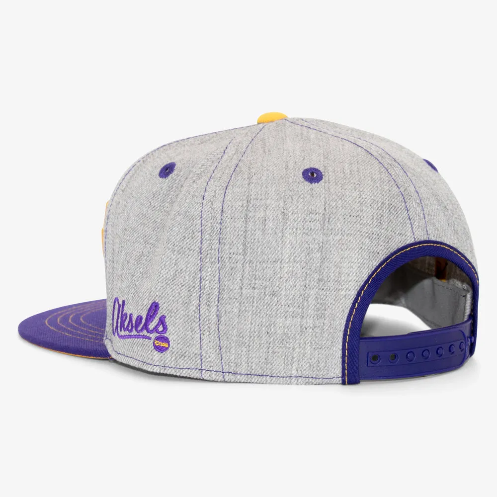 Cursive Los Angeles Snapback Hat