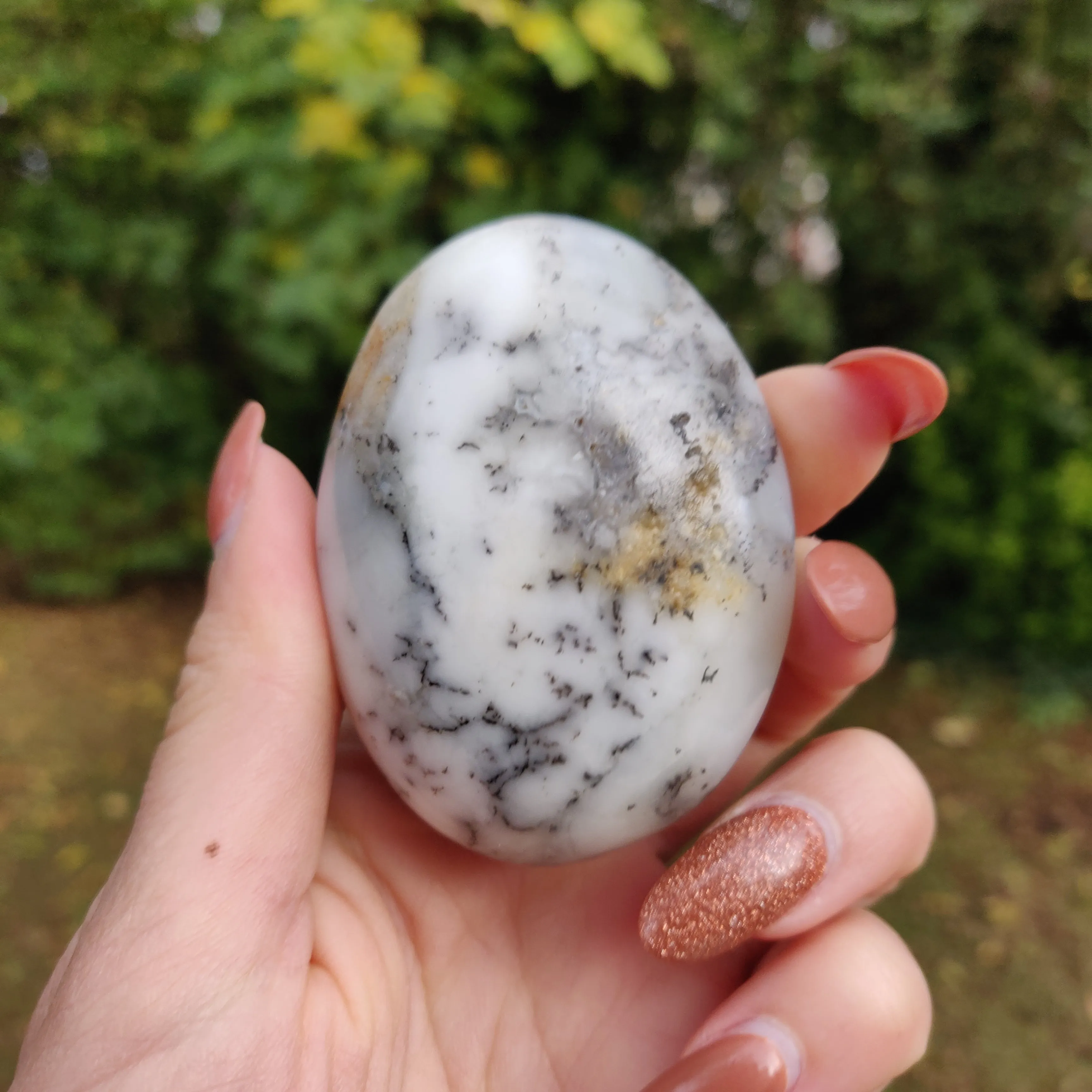 Dendritic Opal  Palm Stone (#14)