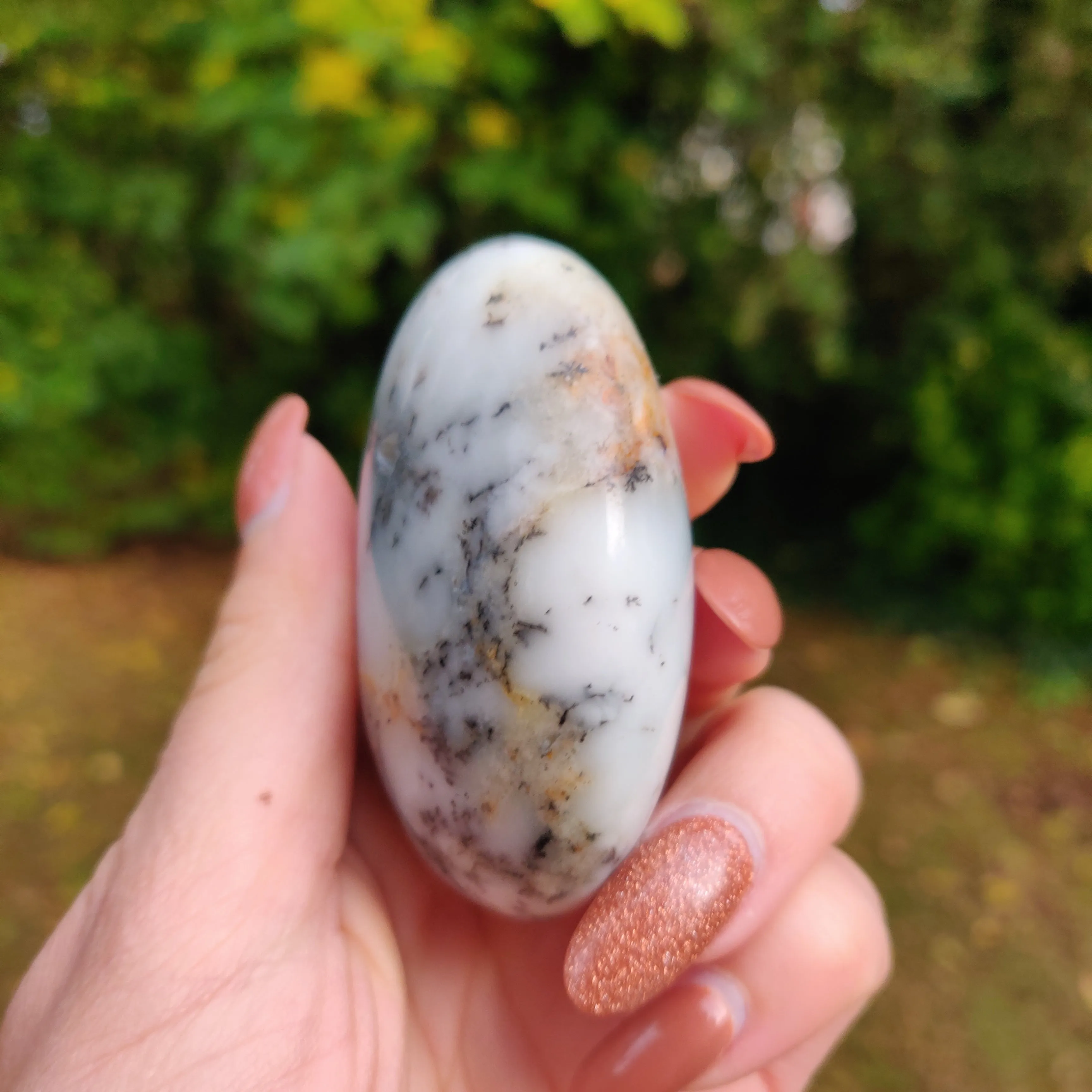 Dendritic Opal  Palm Stone (#14)