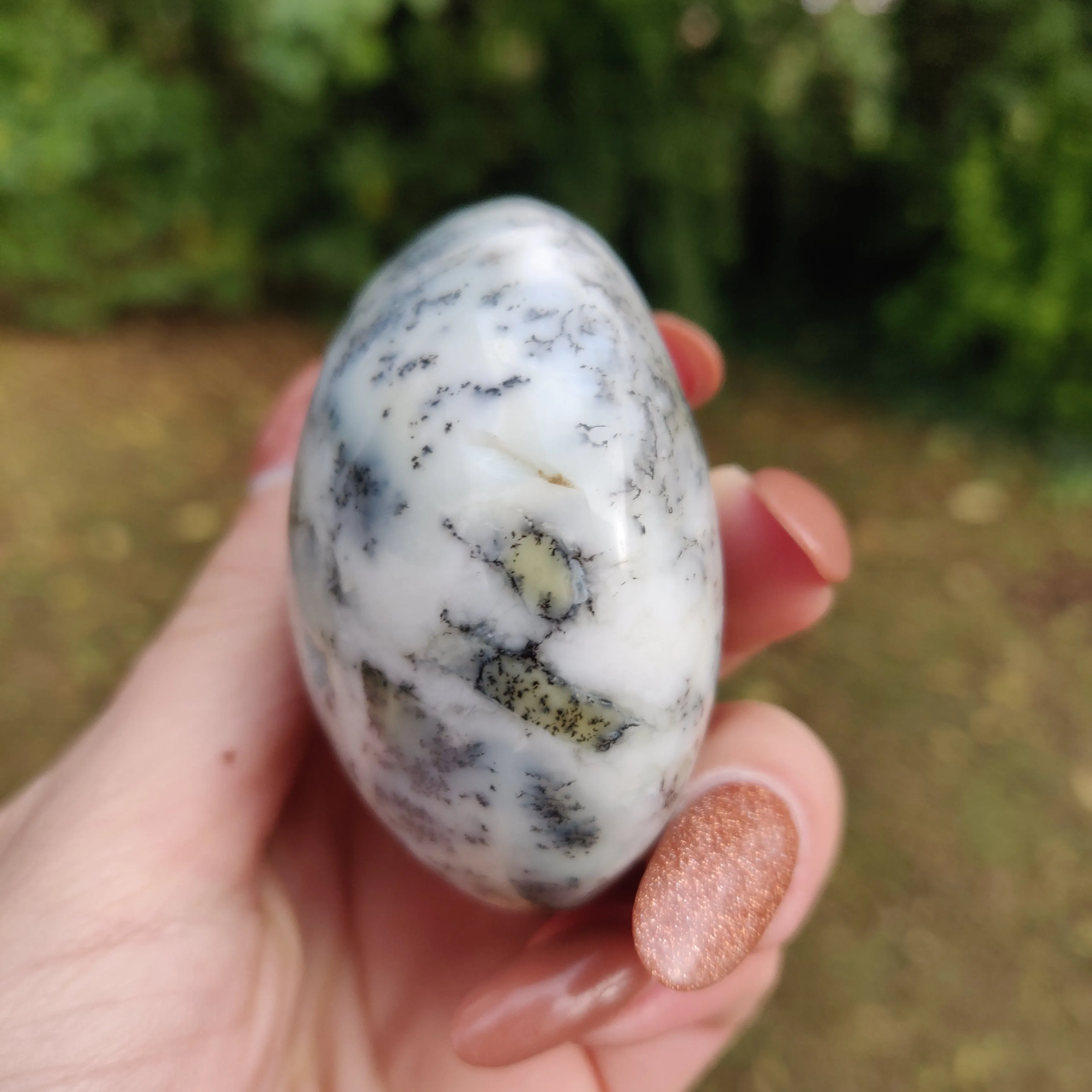 Dendritic Opal  Palm Stone (#5)