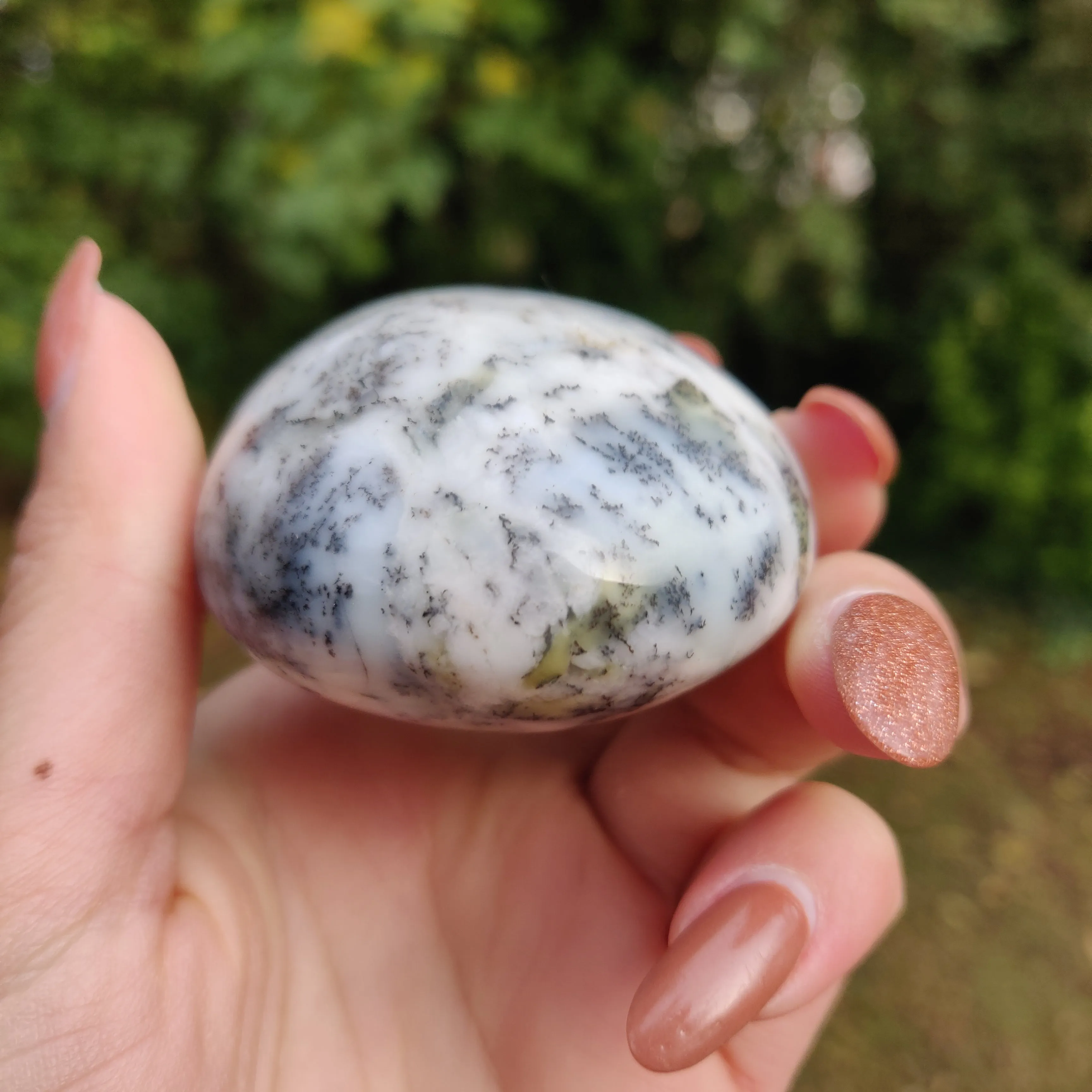 Dendritic Opal  Palm Stone (#5)