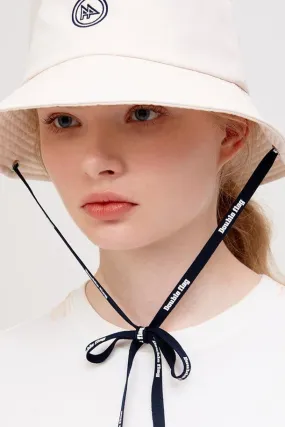 DF Ivory LOGOEmbroidery Cotton Bucket Hat (DWHE2E313IV)