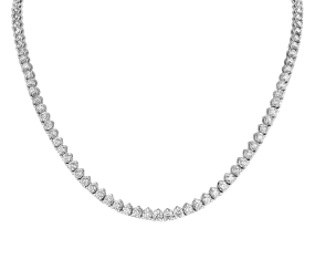Diamond Line Necklace, 14.58 Carats