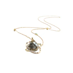 Double Orb Baroque Tahitian Pearl Necklace