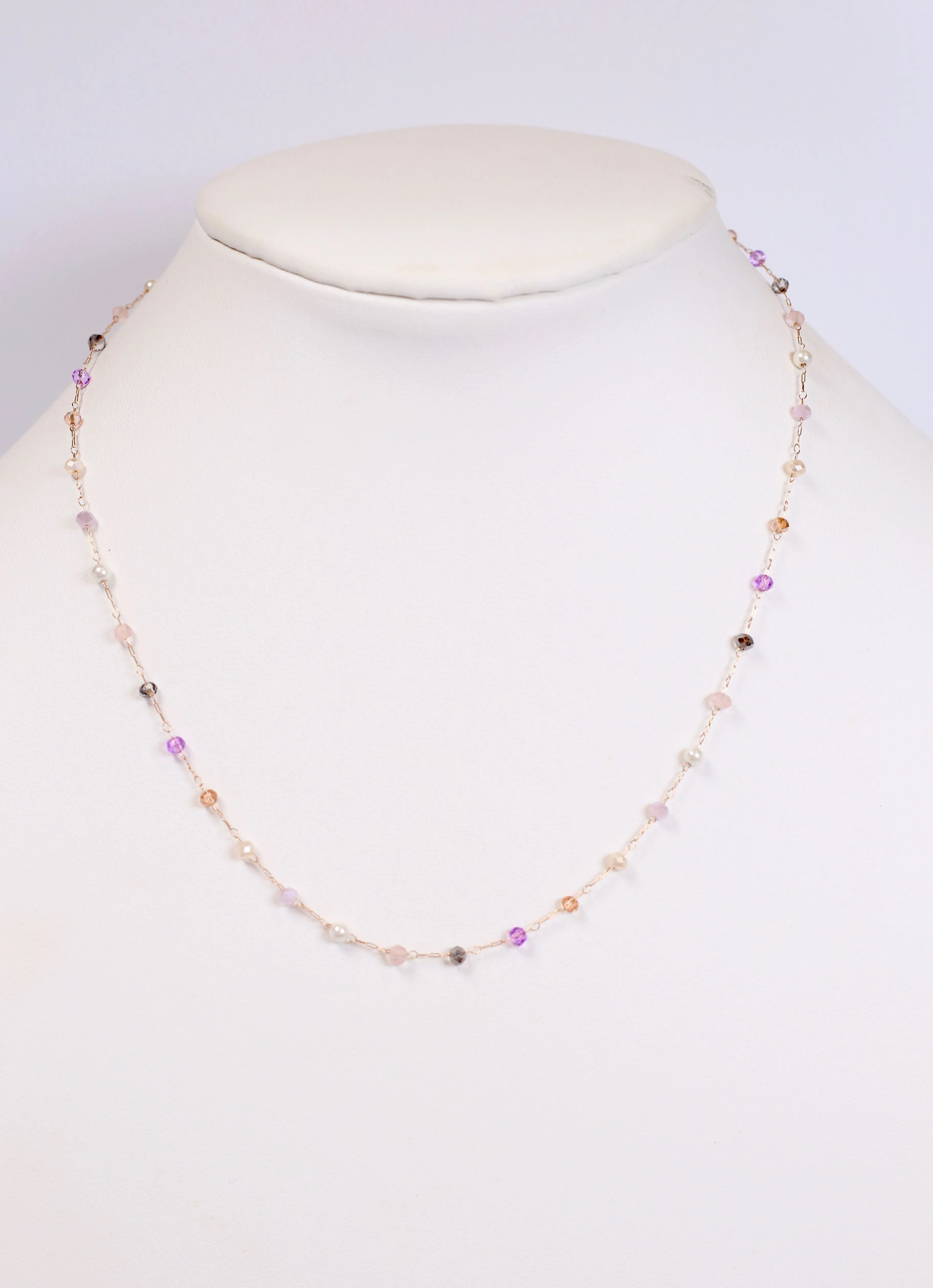 Dunbar Beaded Necklace LAVENDER