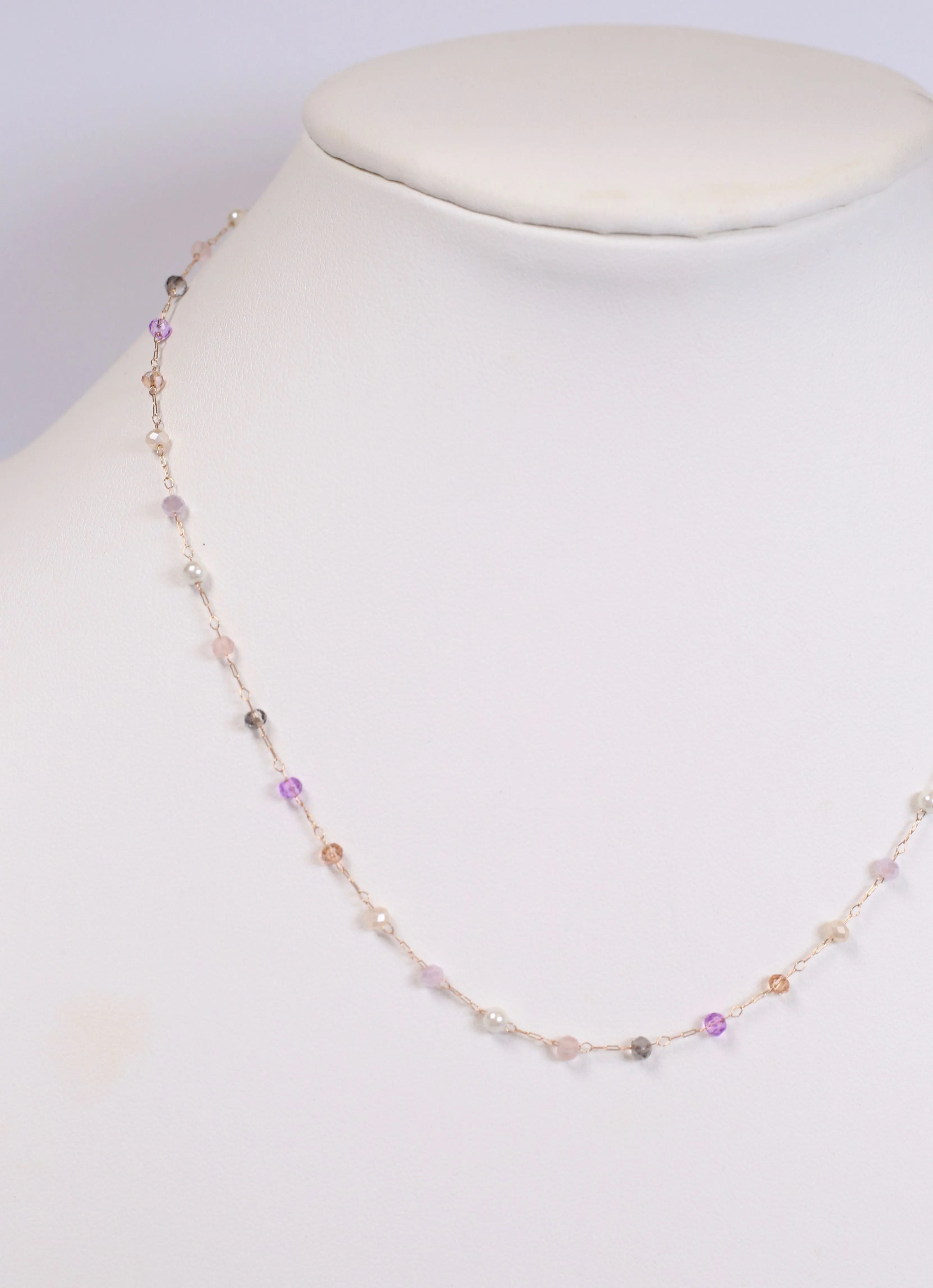 Dunbar Beaded Necklace LAVENDER