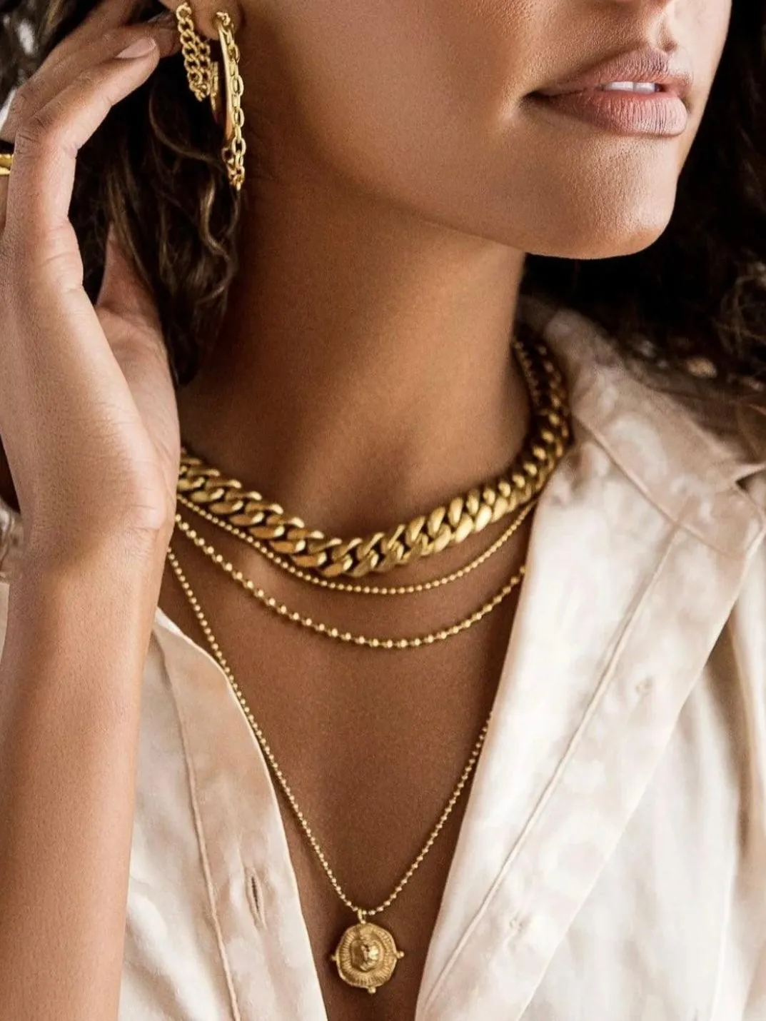 Dutches Double Beaded Necklace