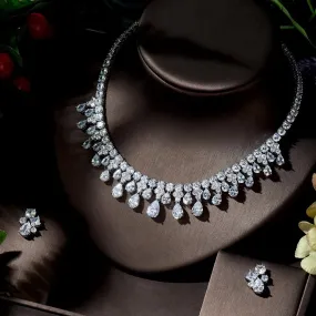 Elegant Bridal Necklace Earring Set