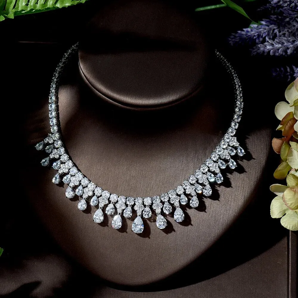 Elegant Bridal Necklace Earring Set