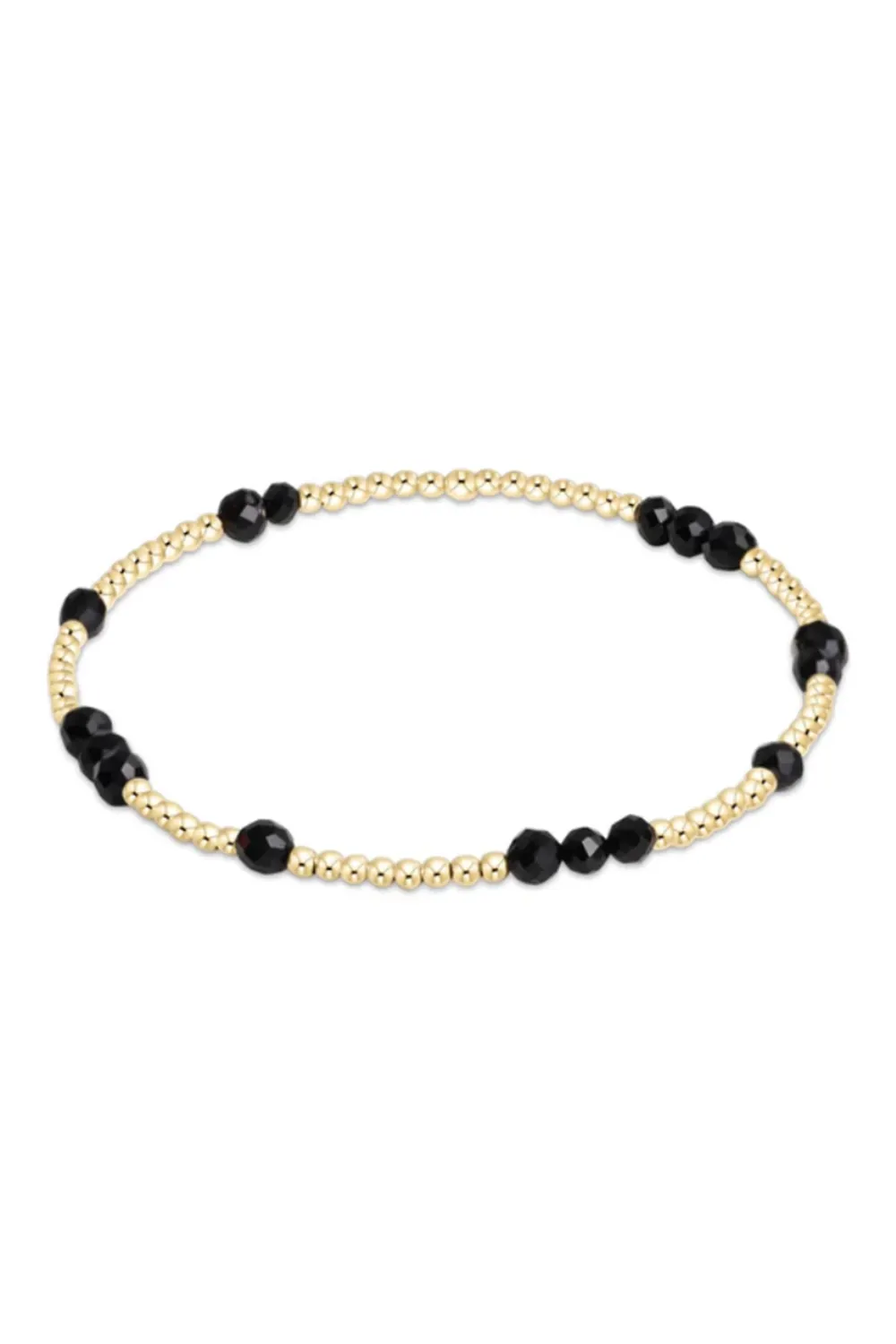 EN Hope Unwritten Gemstone Bracelet - Faceted Onyx