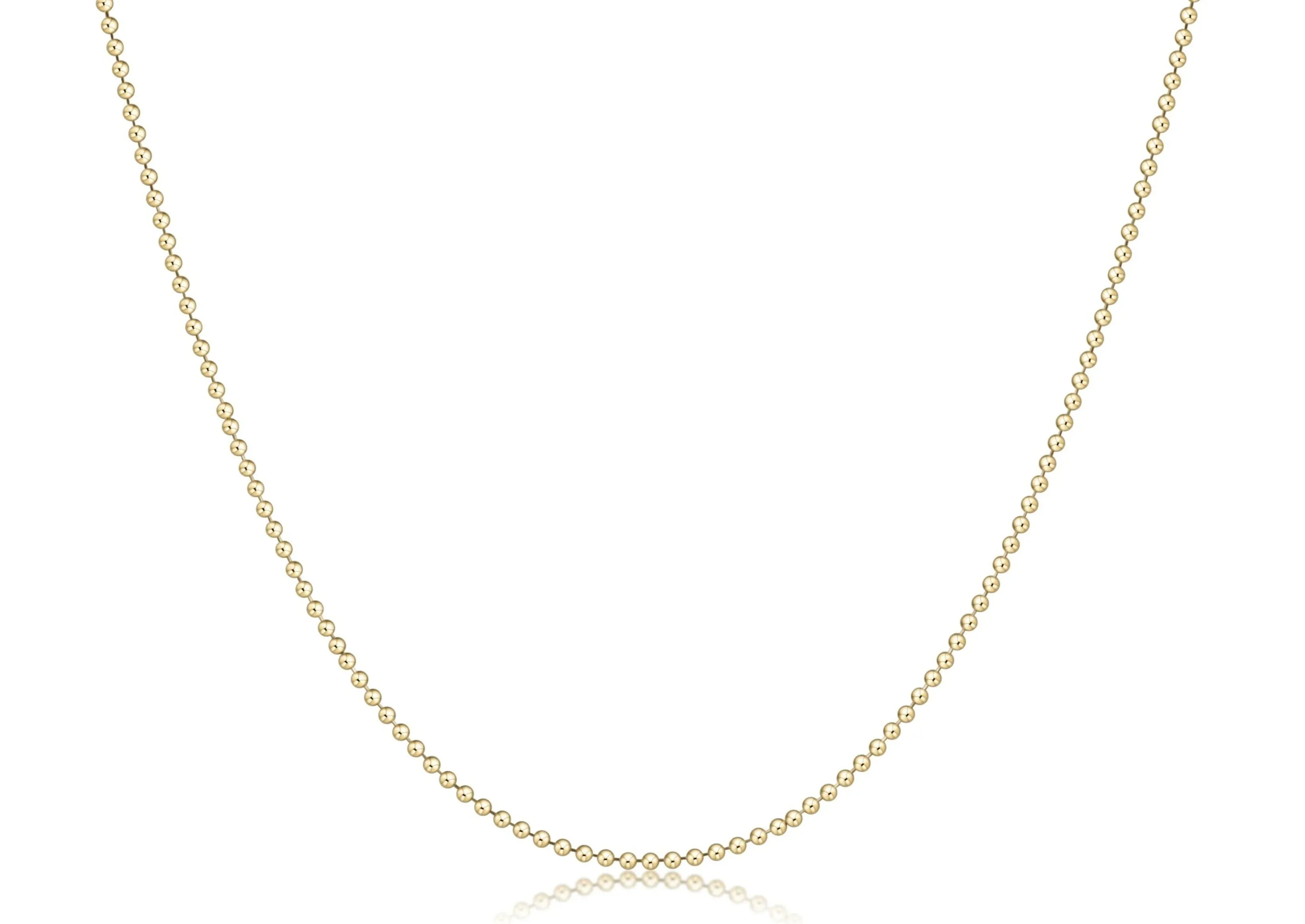 enewton choker classic beaded chain - gold