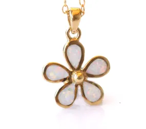 Flower Opal necklace