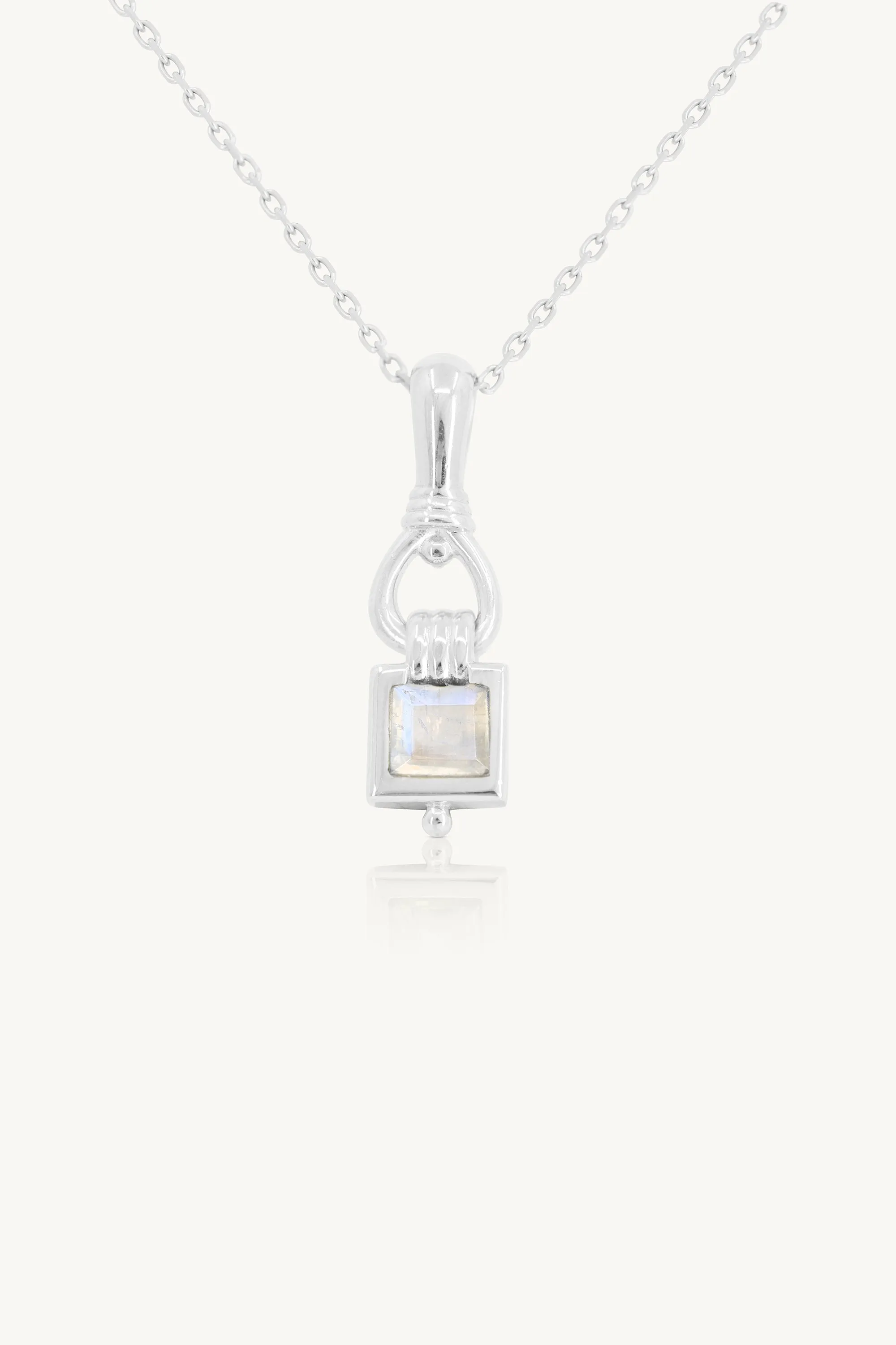 Freya Moonstone Silver Necklace