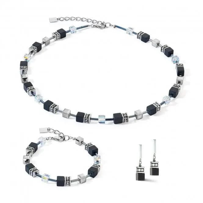GeoCUBE® Iconic Precious Onyx Black-Crystal Bracelet 4018/30-1318