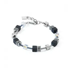GeoCUBE® Iconic Precious Onyx Black-Crystal Bracelet 4018/30-1318