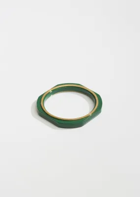 Geometric Lacquered Wood Bracelet