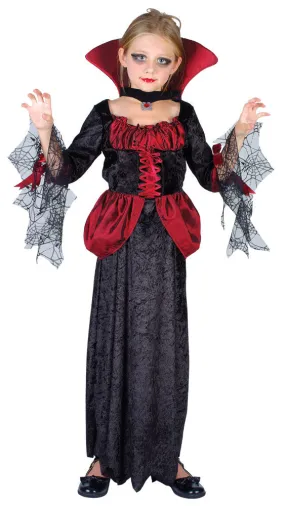 Girls Halloween Countess Vampira Vampire Costume