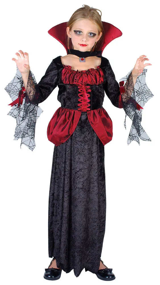 Girls Halloween Countess Vampira Vampire Costume