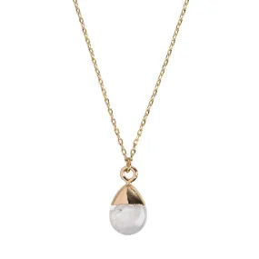 Gold Dipped Semi Precious Stone Necklace