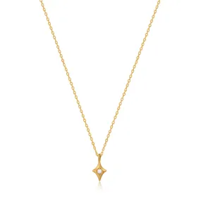 Gold Star Kyoto Opal Pendant Necklace