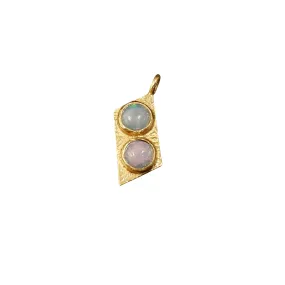 Gold Vermeil Ethiopian Opal Charm Pendant
