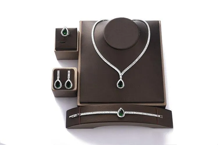 Gorgeous Wedding Jewelry with AAAA  Cubic Zirconia Diamonds and Crystals