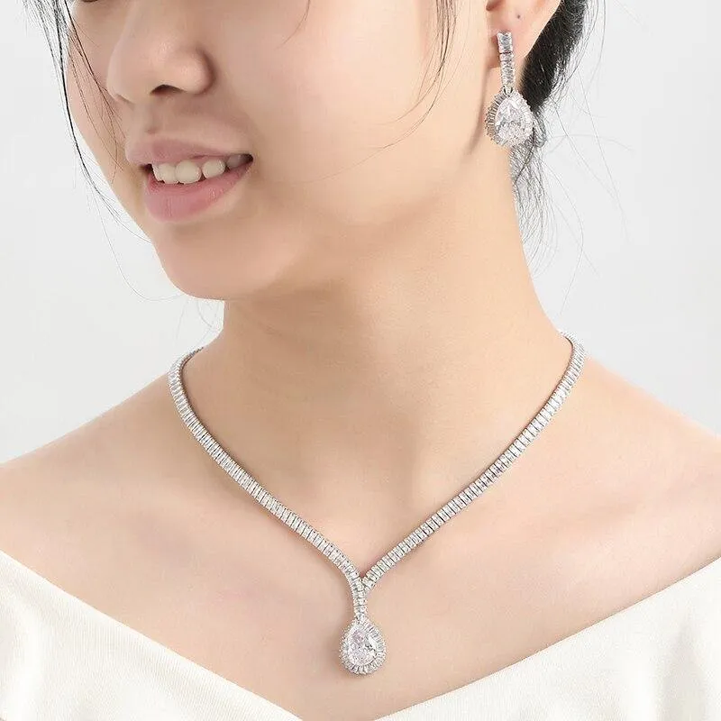 Gorgeous Wedding Jewelry with AAAA  Cubic Zirconia Diamonds and Crystals
