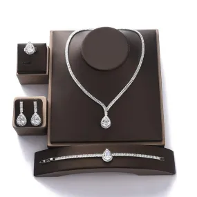 Gorgeous Wedding Jewelry with AAAA  Cubic Zirconia Diamonds and Crystals