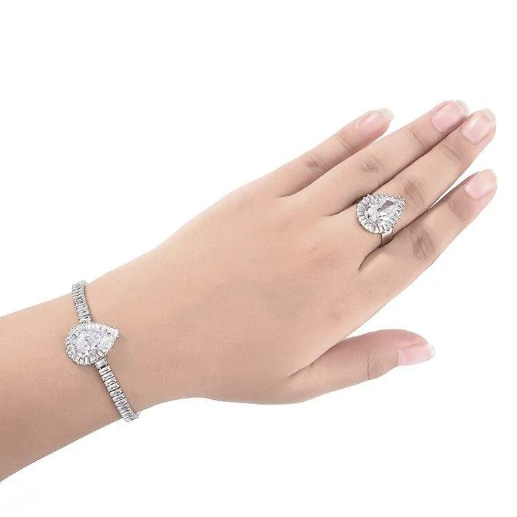 Gorgeous Wedding Jewelry with AAAA  Cubic Zirconia Diamonds and Crystals