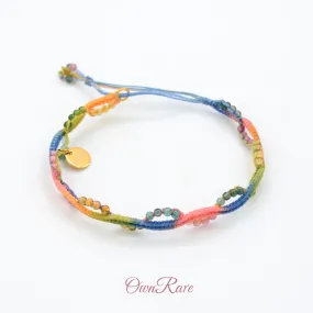 Handcrafted Tourmaline Colorful Decorative Energy Bracelets💎