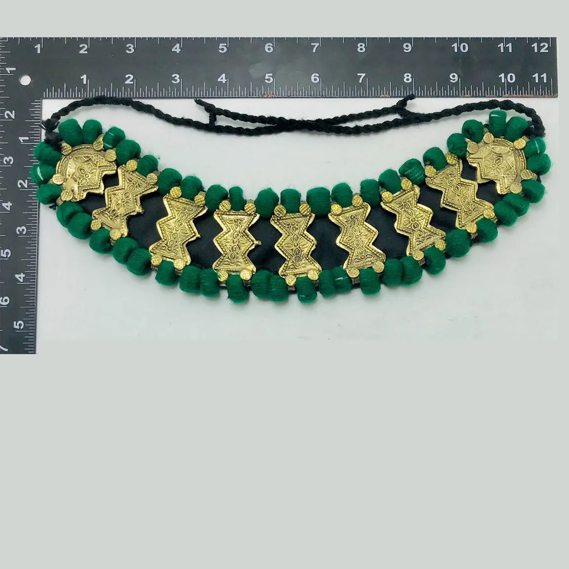 Handmade Green Vintage Choker Necklace