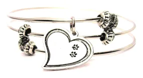 Heart with Two Paw Prints