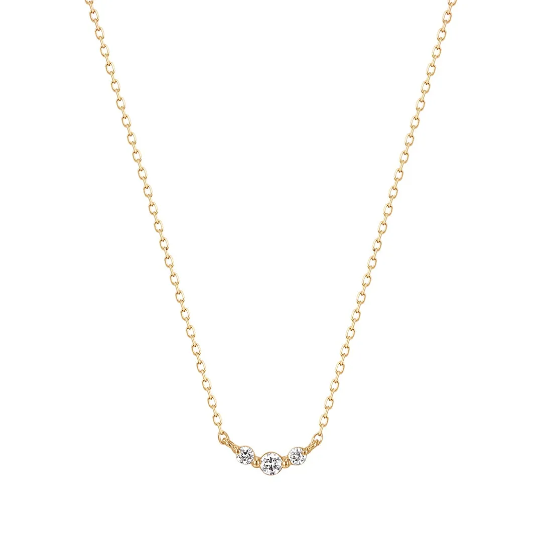 INEZ | Triple Diamond Necklace