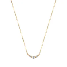INEZ | Triple Diamond Necklace