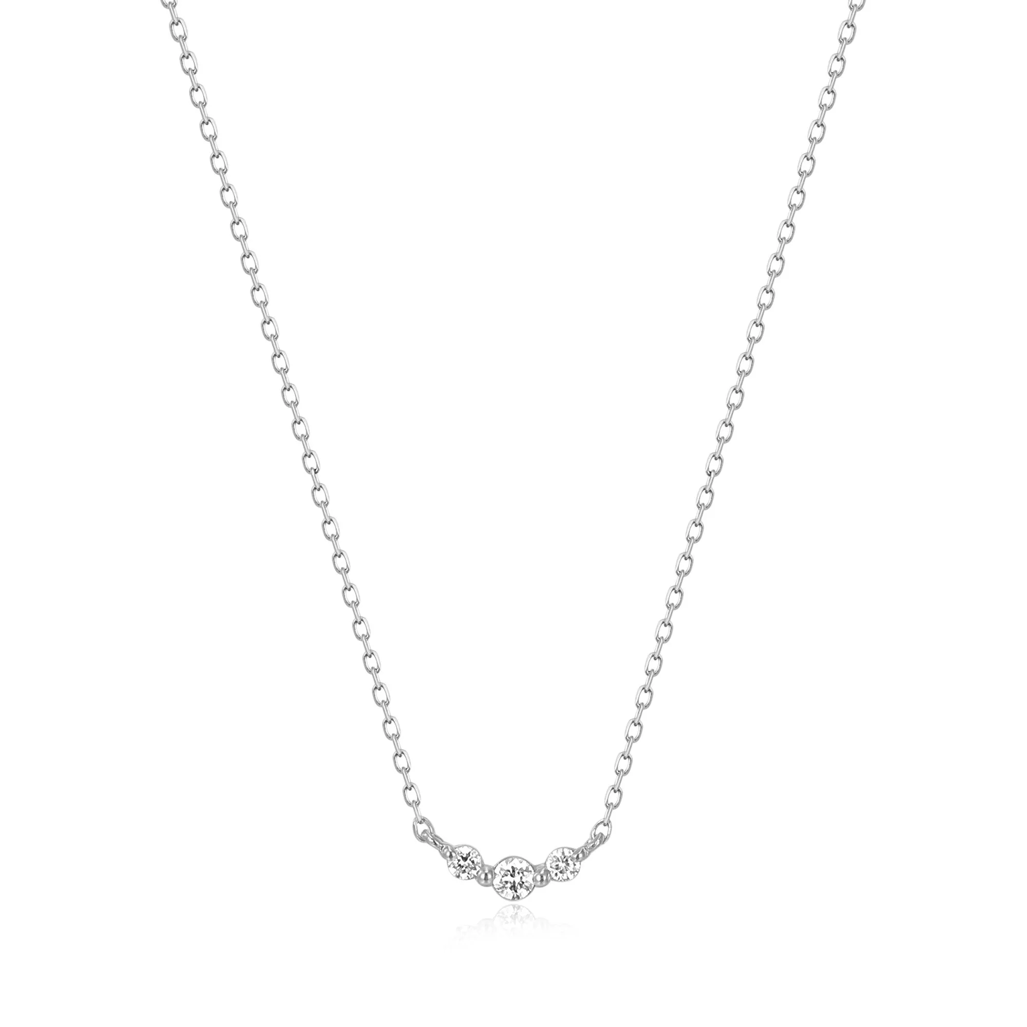 INEZ | Triple Diamond Necklace