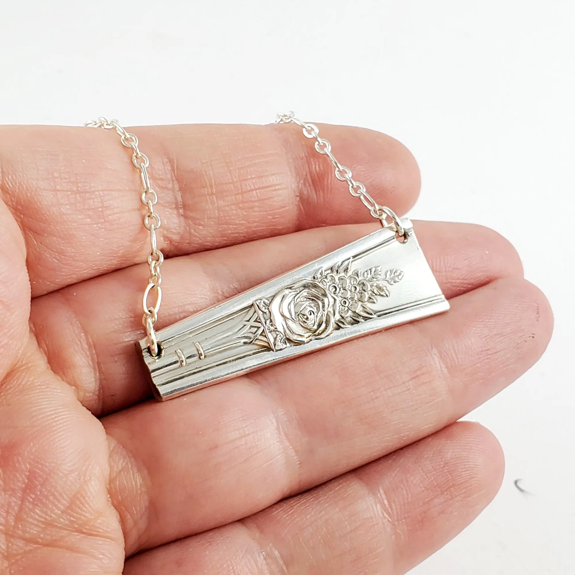 International Rosedale Reversible Spoon Bar Necklace