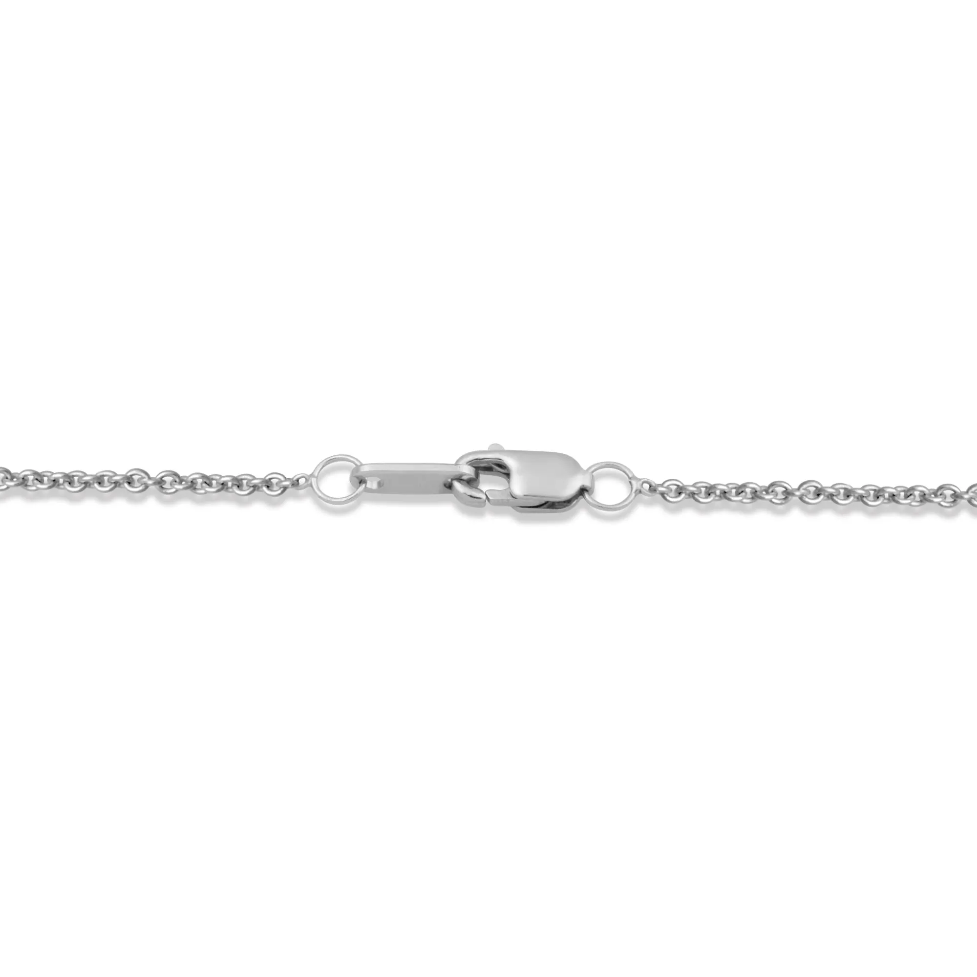 Jewelili Sterling Silver with Created Opal and Cubic Zirconia Cross Pendant Necklace