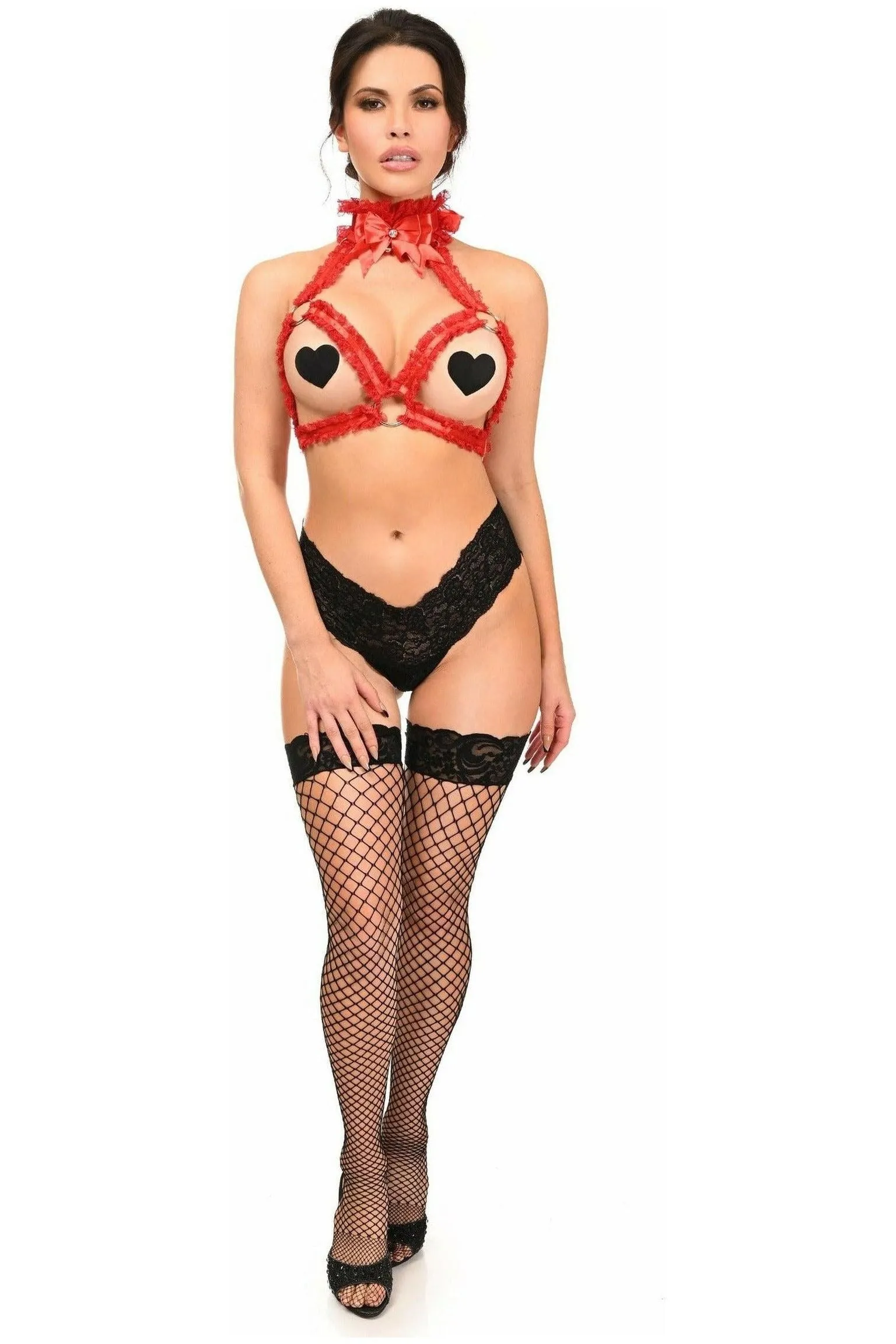 Kitten Collection Red/Red Triangle Top Body Harness