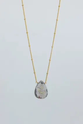 Large Single Stone Necklace - Opal
