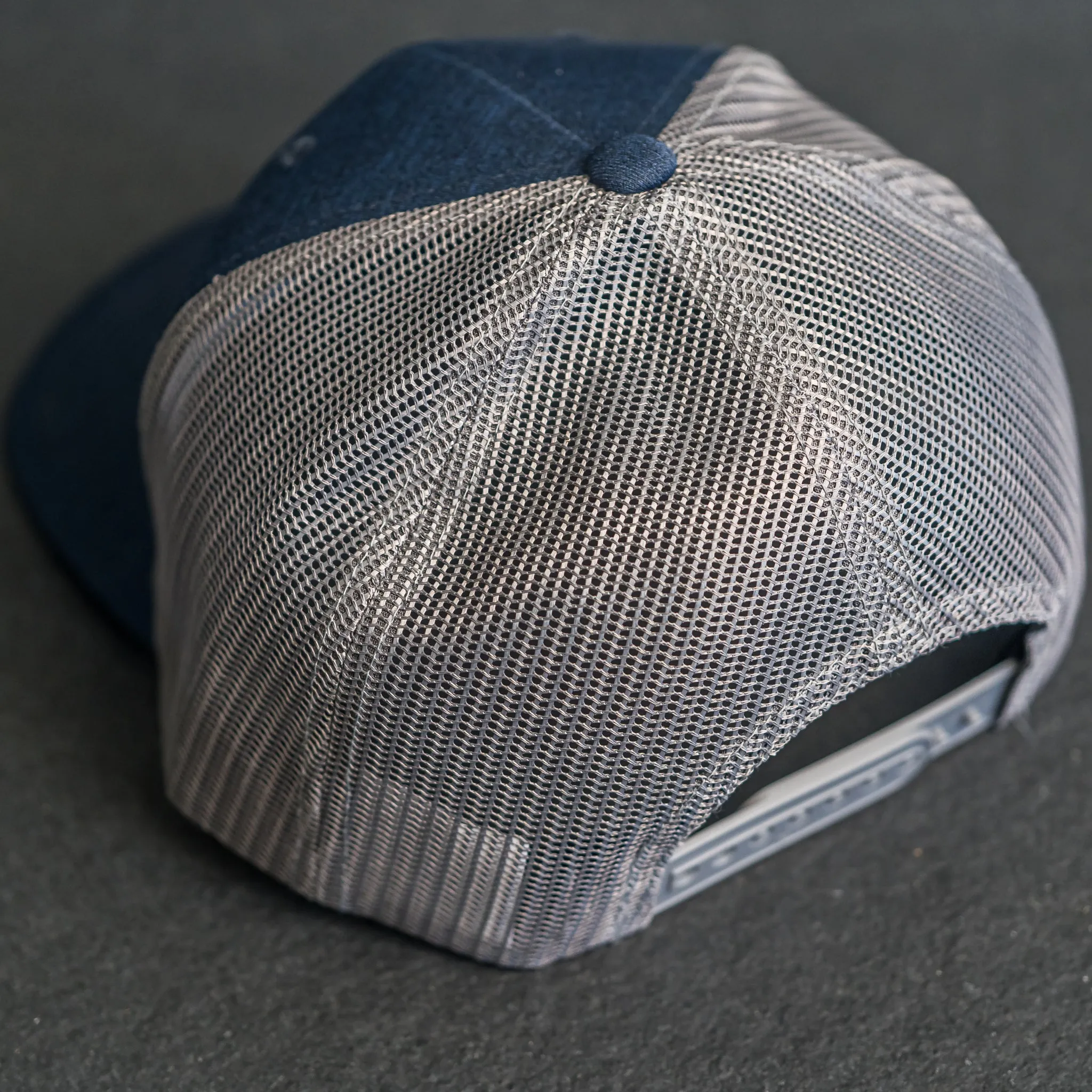 Leather Patch Performance Style Trucker Hat - Best Dad Ever Stamp