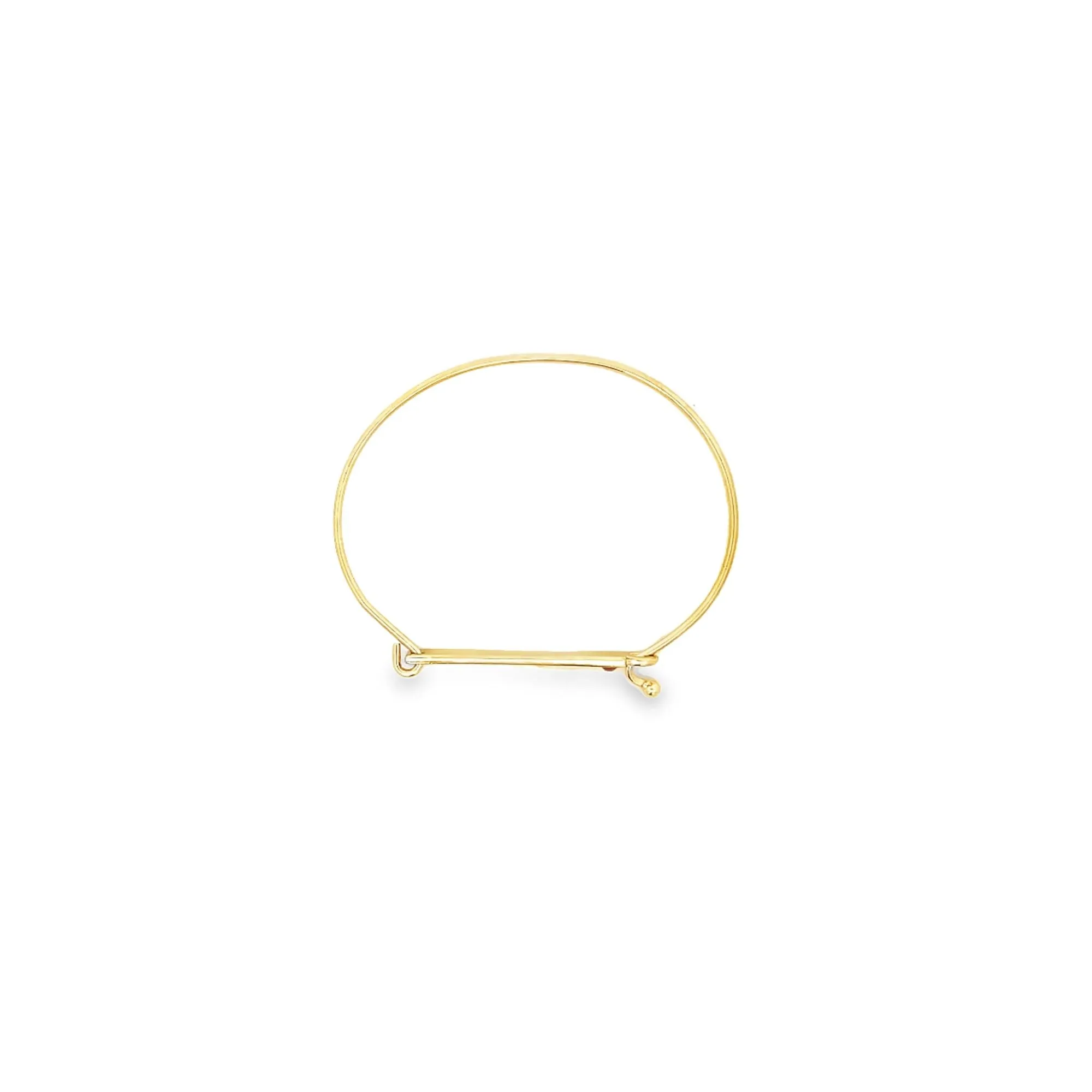Life Line Heart beat Buckle Bangle Bracelet With Cz Stone (B21)